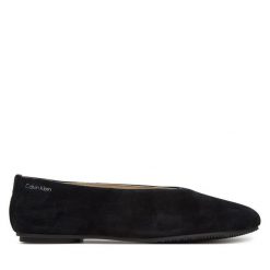 Baleriny Calvin Klein. Czarne baleriny damskie Calvin Klein, bez wzorów, bez obcasa. Za 309.99 zł.