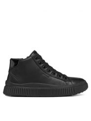 Geox Sneakersy J Laquinny Girl B Abx J661JD 000BC C9999 S Czarny. Czarne buty sportowe dziewczęce Geox, bez wzorów, ze skóry, bez zapięcia. Za 339.99 zł.