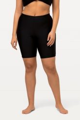 Damskie Spodenki do pływania szybkoschnące. Czarne szorty damskie Ulla Popken, plus size, bez wzorów, z elastanu. Za 91.99 zł.