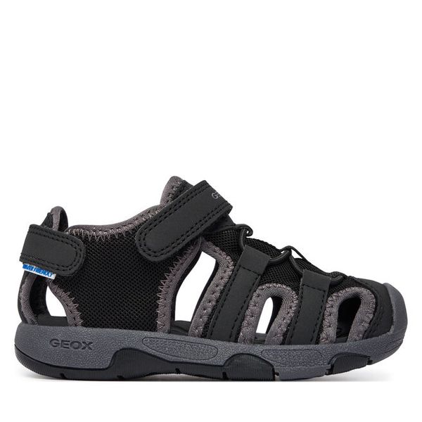 Sandały Geox. Czarne sandały chłopięce Geox, bez zapięcia. Za 224.99 zł.
