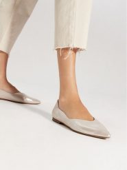 Caprice Baleriny 9-22110-42 Złoty. Żółte baleriny damskie Caprice, bez wzorów, ze skóry, bez obcasa. Za 166.99 zł.