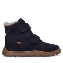 Śniegowce Froddo. Niebieskie buty zimowe chłopięce Froddo, bez wzorów, bez zapięcia. Za 439.99 zł.