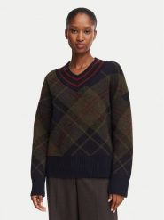 Barbour Sweter Shae LKN1841TN43 Zielony ciemny Relaxed Fit. Zielone swetry damskie Barbour, bez wzorów, z wełny, bez kołnierzyka, bez ramiączek, bez kaptura. Za 614.99 zł.