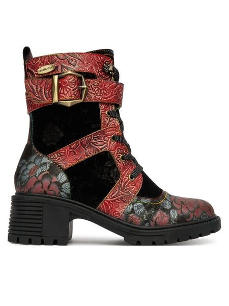 Laura Vita Trzewiki Corineo 41 Czarny. Czarne botki damskie Laura Vita, ze skóry, bez obcasa, na płaskiej podeszwie, bez zapięcia. Za 509.99 zł.