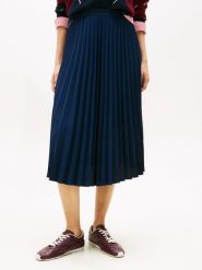 Tommy Hilfiger Spódnica Kobiety Sztuczne włókno niebieski, 42. Niebieskie spódnice damskie Tommy Hilfiger, bez wzorów, z włókna. Za 329.95 zł.