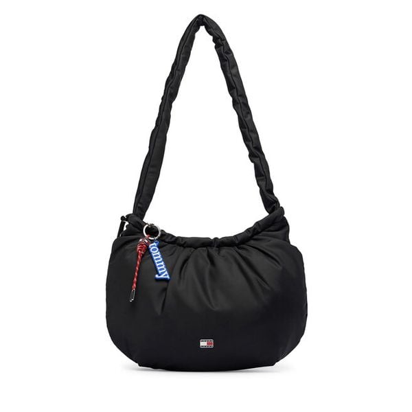 Torebka Tommy Jeans. Czarne torebki do ręki damskie Tommy Jeans, bez wzorów, z jeansu, klasyczne, bez dodatków. Za 317.99 zł.