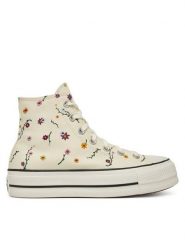 Converse Trampki Chuck Taylor All Star Lift A15536C Écru. Trampki i tenisówki damskie Converse, bez wzorów, z materiału, retro, bez zapięcia. Za 379.99 zł.