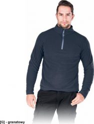 R.E.I.S. POLMENKS - Bluza polarowa męska, 100% poliester, 160 g/m - granatowy 2XL. Niebieskie bluzy męskie R.E.I.S., m, bez wzorów, z polaru, bez kaptura. Za 52.87 zł.