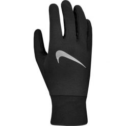 Rękawiczki do biegania męskie Nike Dri-Fit Accelerate. Czarne rękawiczki męskie Nike, bez wzorów, sportowe. Za 149.99 zł.