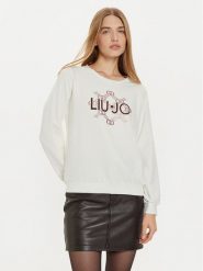 Liu Jo Sport Bluza TF4212 FS576 Biały Regular Fit. Białe bluzy damskie Liu Jo Sport, xs, bez wzorów, z wiskozy, bez kaptura. Za 379.99 zł.