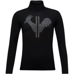 Damski sweter z golfem Rossignol Classic. Czarne swetry damskie Rossignol, s, bez wzorów, z dzianiny, eleganckie, bez kołnierzyka, bez ramiączek, bez kaptura. Za 732.50 zł.