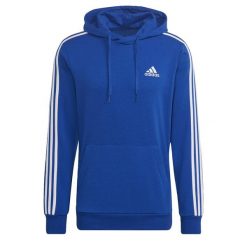 Bluza z 3 paskami adidas Essentials. Białe bluzy męskie Adidas, s, bez wzorów, z bawełny, z kapturem. Za 208.99 zł.