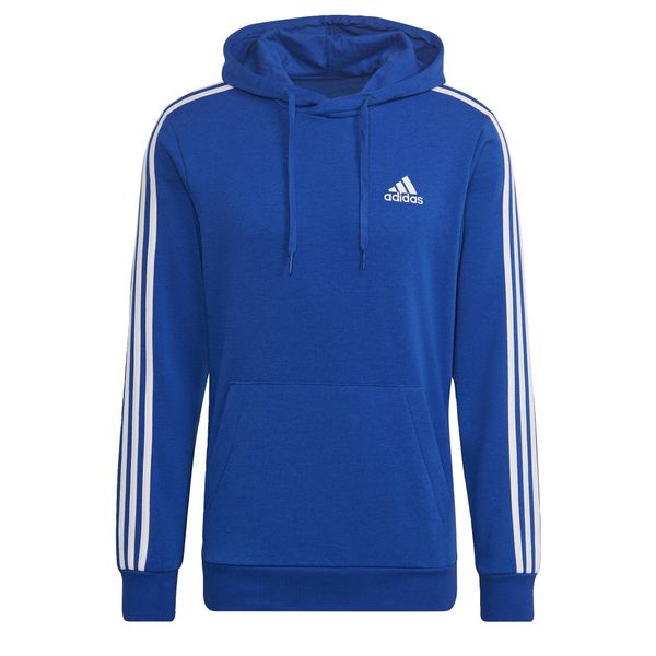 Bluza z 3 paskami adidas Essentials. Białe bluzy męskie Adidas, s, bez wzorów, z bawełny, z kapturem, na fitness i siłownię. Za 208.99 zł.