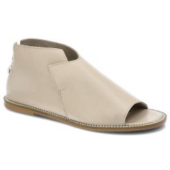 Beżowe Sandały Chebello Damskie Modne Buty Letnie. Brązowe klapki damskie CheBello, bez wzorów, ze skóry, bez obcasa, na płaskiej podeszwie, bez zapięcia. Za 259.00 zł.