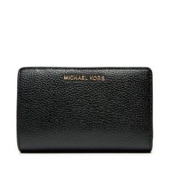 Portfel MICHAEL Michael Kors. Czarne portfele damskie MICHAEL Michael Kors, bez wzorów. Za 409.99 zł.