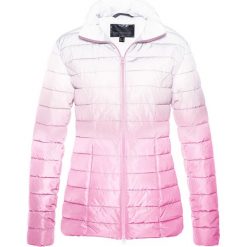 Kurtka pikowana w cieniowanym kolorze bonprix jasnoróżowy. Czerwone kurtki damskie bonprix. Za 149.99 zł.