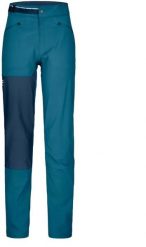 Spodnie softshell damskie Ortovox Brenta Pants - petrol blue rozmiar: L. Niebieskie spodnie sportowe damskie Helly Hansen, l, bez wzorów, z softshellu. Za 830.59 zł.