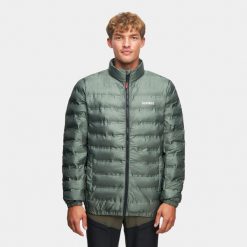 Kurtka trekkingowa męska Alpinus Nordend zielona. Zielone kurtki męskie Alpinus, m, bez wzorów, z gumy, bez kaptura. Za 349.00 zł.
