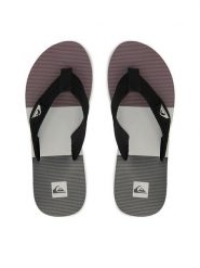 Quiksilver Japonki EO-DUNE CQ10036MEUX Czarny. Czarne klapki męskie Quiksilver, ze skóry. Za 109.99 zł.