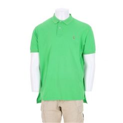 Second life - Polo Ralph Lauren koszulka męska z krótkim rękawem - Jak nowy. Zielone koszulki polo męskie Ralph Lauren, l, bez wzorów, z materiału, casualowe, bez ramiączek. Za 127.76 zł.