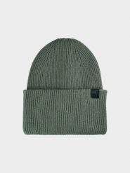 4F Czapka beanie uniseks - zielona Uniwersalny. Brązowe czapki i kapelusze damskie 4f, na zimę, bez wzorów, z syntetyku, klasyczne. W wyprzedaży za 49.99 zł.