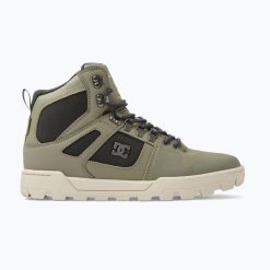 Buty męskie DC Pure High Top WR. Zielone trekkingi męskie DC Shoes, trekkingowe. Za 419.99 zł.