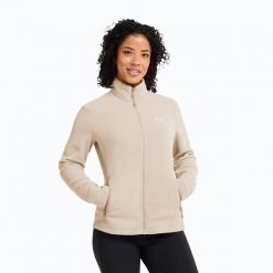 Bluza polarowa damska Jack Wolfskin Taunus 100 Full Zip. Brązowe bluzy damskie Jack Wolfskin, m, bez wzorów, z materiału, bez kaptura. Za 339.99 zł.