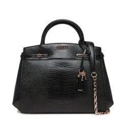 Torebka Guess. Czarne torebki do ręki damskie Guess, z aplikacjami, klasyczne, bez dodatków. Za 679.99 zł.