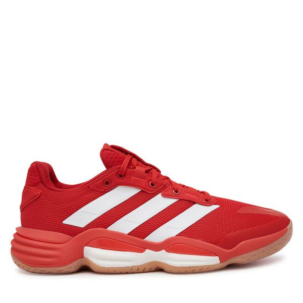 Buty halowe adidas. Czerwone buty sportowe męskie Adidas, bez zapięcia. Za 469.99 zł.