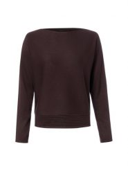 S.Oliver BLACK LABEL bluzka z dzianiny Kobiety brązowy, 38. Brązowe bluzki damskie s.Oliver BLACK LABEL, s, bez wzorów, z dzianiny, bez kołnierzyka, bez ramiączek. Za 269.95 zł.