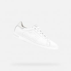 Sneakersy damskie Geox Jaysen. Białe trekkingi damskie Geox, trekkingowe. Za 463.50 zł.