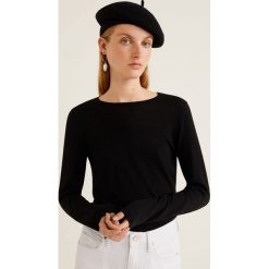 Mango - Sweter Agata3. Szare swetry damskie Mango, z dzianiny, z okrągłym kołnierzem. Za 89.90 zł.