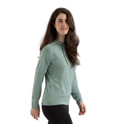 Bluza Z Kapturem Damska Hattie Active. Niebieskie bluzy damskie Trespass, bez wzorów, z dzianiny, z kapturem. Za 142.99 zł.