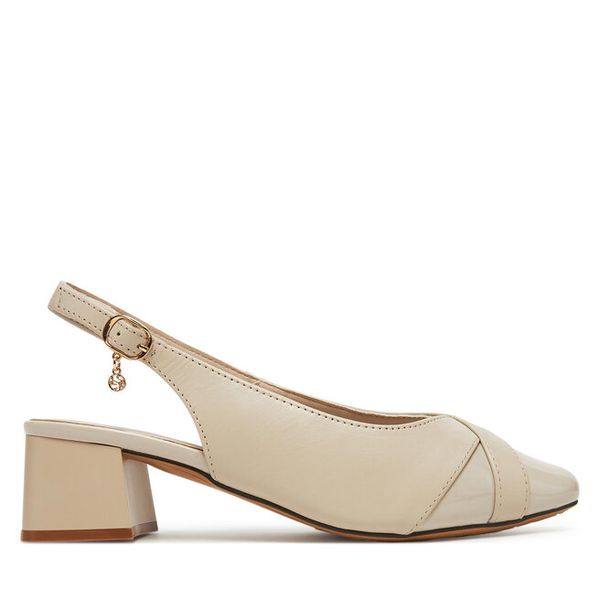 Czółenka Lasocki. Brązowe czółenka damskie Lasocki, bez wzorów, bez obcasa, bez zapięcia. Za 199.99 zł.