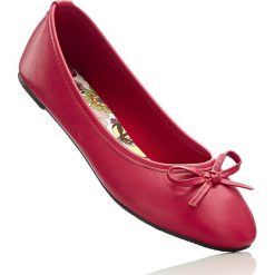 Baleriny bonprix jaskrawy czerwony. Czerwone baleriny damskie bonprix, z syntetyku. Za 49.99 zł.