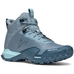 Buty turystyczne damskie Tecnica Magma 2.0 S MID GTX. Niebieskie obuwie sportowe damskie TECNICA, bez wzorów, z gore-texu, wspinaczkowe. Za 754.40 zł.