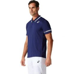 Męska Koszulka Polo Court. Niebieskie koszulki polo męskie Asics, m, bez wzorów, bez ramiączek. Za 239.99 zł.