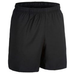 Spodenki fitness cardio męskie Domyos. Czarne buty sportowe męskie DOMYOS, m, bez wzorów, z materiału, na fitness i siłownię. Za 24.99 zł.