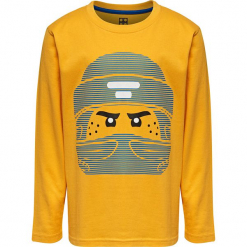 Koszulka w kolorze żółtym. Zielone t-shirty dla chłopców marki Lego Wear Fashion, z bawełny, z długim rękawem. W wyprzedaży za 35.95 zł.