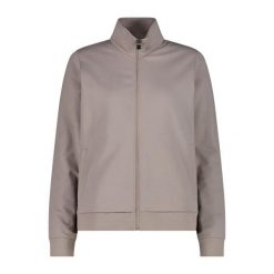 Damska bluza zapinana na zamek CMP. Białe bluzy damskie CMP, uniwersalny, bez wzorów, z bawełny, bez kaptura. Za 233.00 zł.
