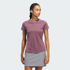 Koszulka Ultimate365 Rib Mix. Fioletowe t-shirty damskie Adidas, l, bez wzorów, z materiału, bez kołnierzyka. W wyprzedaży za 161.60 zł.