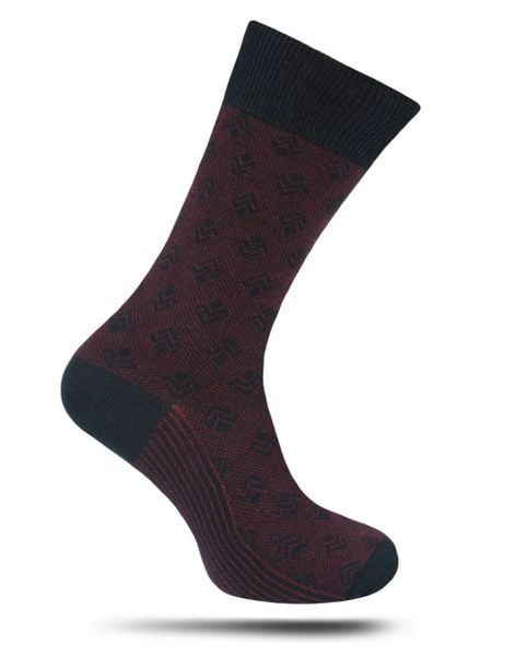 Bawełniane Skarpetki Chattier - Bordowe, Wzór. Czerwone skarpety męskie Chattier, bez wzorów, z bawełny. Za 19.90 zł.