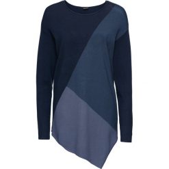 Sweter w kontrastowym połączeniu kolorów bonprix niebieski wzorzysty. Swetry damskie marki KALENJI. Za 79.99 zł.