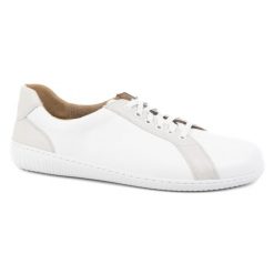 WASAK Buty męskie barefoot minimalistyczne skórzane 0741W białe. Białe półbuty na co dzień męskie ze skóry, bez zapięcia. Za 484.00 zł.