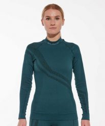 Bluza damska z wełną merino Brubeck THERMO WOOL by Pustelnik. Czarne bluzy damskie Brubeck, na zimę, s, bez wzorów, z dzianiny, bez kaptura. Za 243.99 zł.