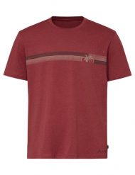 Koszulka rowerowa M Cyclist T-Shirt V. Czerwone koszulki sportowe męskie Vaude, l, bez wzorów, z bawełny, bez kołnierzyka. Za 189.00 zł.