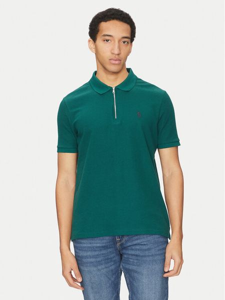 U.S. Polo Assn. Polo MUP3335 Zielony Regular Fit. Zielone koszulki polo męskie U.S. Polo Assn., m, bez wzorów, z bawełny, bez ramiączek. Za 159.99 zł.