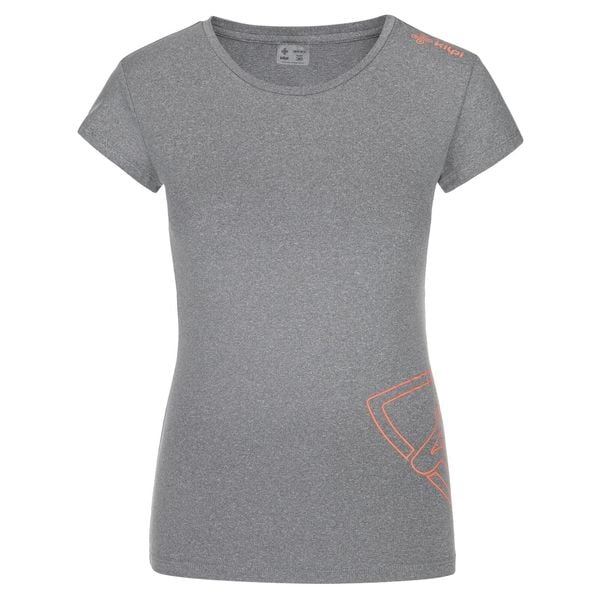 Damska koszulka techniczna Kilpi LISMAIN-W. Niebieskie t-shirty damskie Kilpi, bez wzorów, z materiału, bez kołnierzyka. Za 112.21 zł.