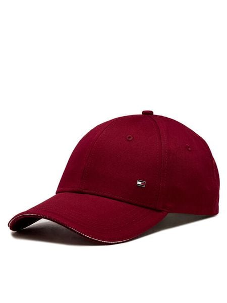 Tommy Hilfiger Czapka z daszkiem Th Corporate Cotton 6 Panel Cap AM0AM12035 Czerwony. Czerwone rękawiczki męskie Tommy Hilfiger, bez wzorów, z materiału. Za 199.99 zł.