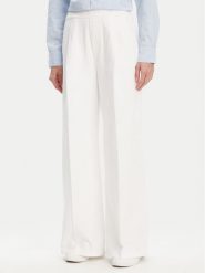 United Colors Of Benetton Spodnie palazzo 4DUKDF01B Biały Wide Leg. Białe spodnie materiałowe damskie United Colors Of Benetton, xl, bez wzorów, z bawełny. Za 139.99 zł.